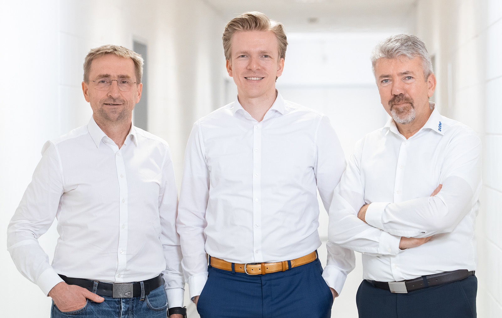 Geschäftsführer Holger Ostermann, Torben Segelken und Andreas Segelken